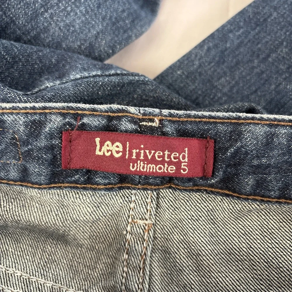 Lee Riveted Ultimate 5 Blue Jeans Women’s Size 14L 5-Pockets 100% Cotton 34x30